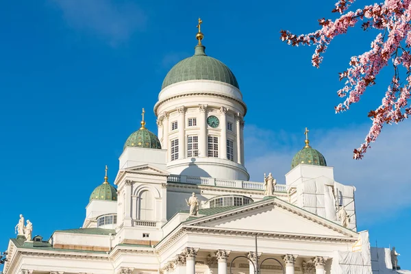 Собор в Хельсинки весной, Финляндия — стоковое фото