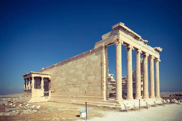 Erechtheum chrám v Aténách, Řecko — Stock fotografie