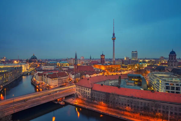 Berlin hava manzarası, Almanya — Stok fotoğraf