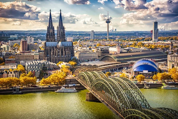 Flygfoto över Köln — Stockfoto