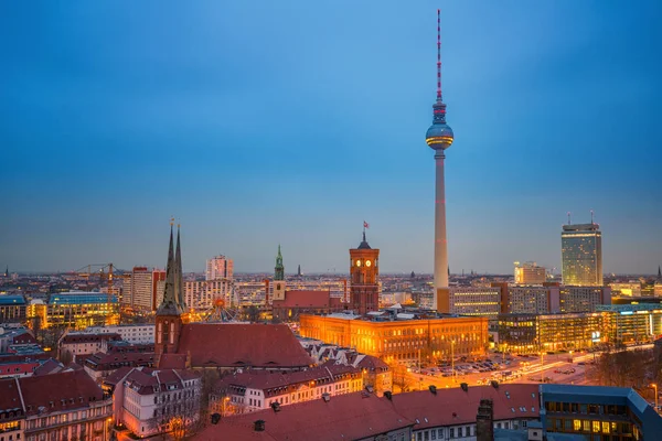 Berlin widok z lotu ptaka, Niemcy — Zdjęcie stockowe