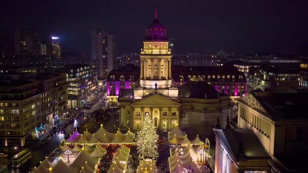 Christmas market in Berlin — Stock Video