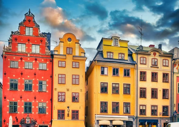 Velké náměstí na Starém Městě ve Stockholmu — Stock fotografie