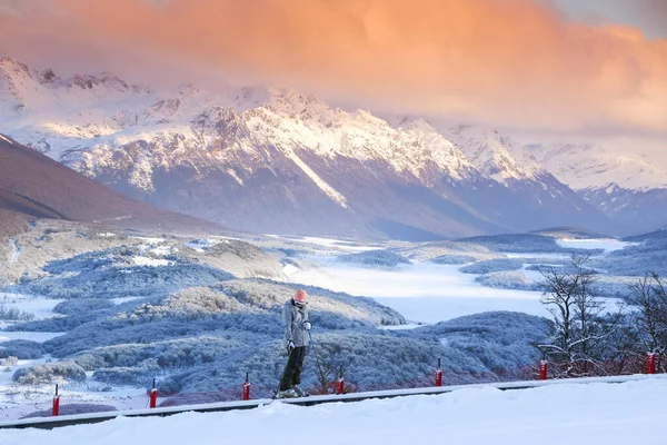 Vinteraktiviteter Cerro Castor Ushuaia — Stockfoto