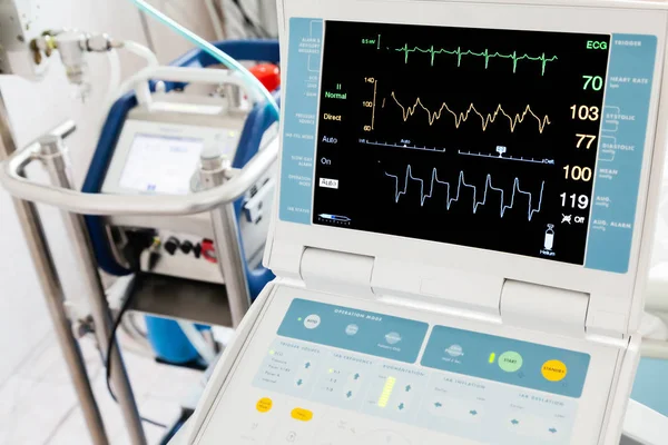 Monitor Signos Vitales Para Contrapulsación Intra Aórtica Globos Oxigenación Extracorporal —  Fotos de Stock