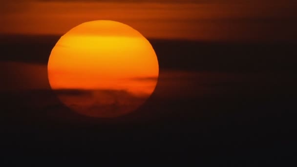 Pôr-do-sol colorido close up time lapse — Vídeo de Stock