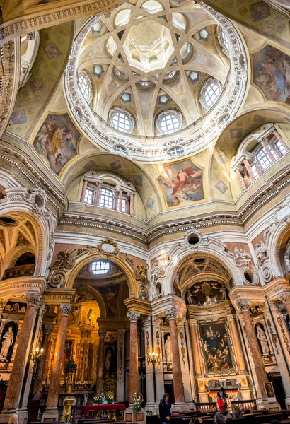 Royal Church of San Lorenzo ceiling in Turin — Stock Photo, Image