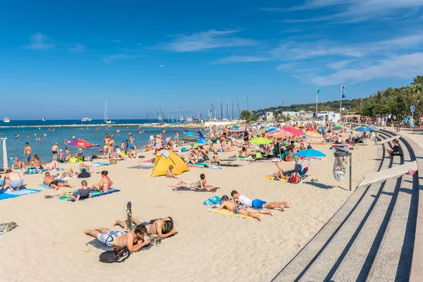 Plage du Ponteil,アンティーブ,フランス — ストック写真