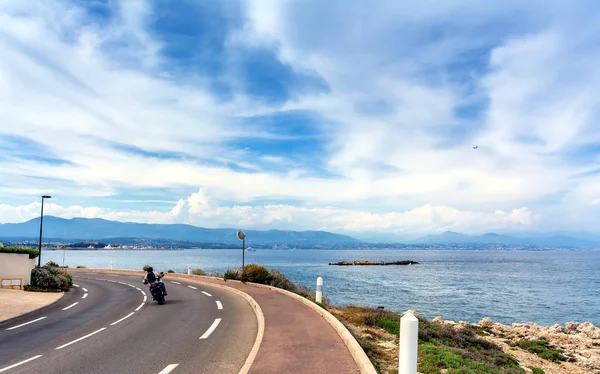 View over the bay from Cap d'Antibes, Antibes. — Stock Photo, Image
