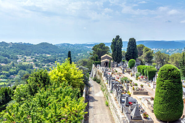 panoramic view from Saint Paul de Vence, France