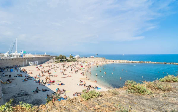 Plage de la Gravette, Antibes, França — Fotografia de Stock