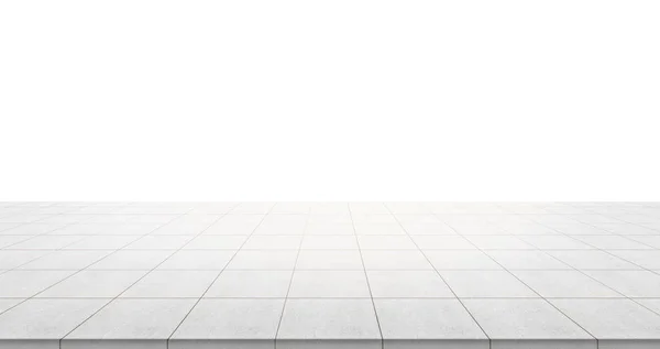 İş kavramı - ekran veya montaj ürün için beyaz arka plan üzerinde izole boş beton zemin üstü — Stok fotoğraf