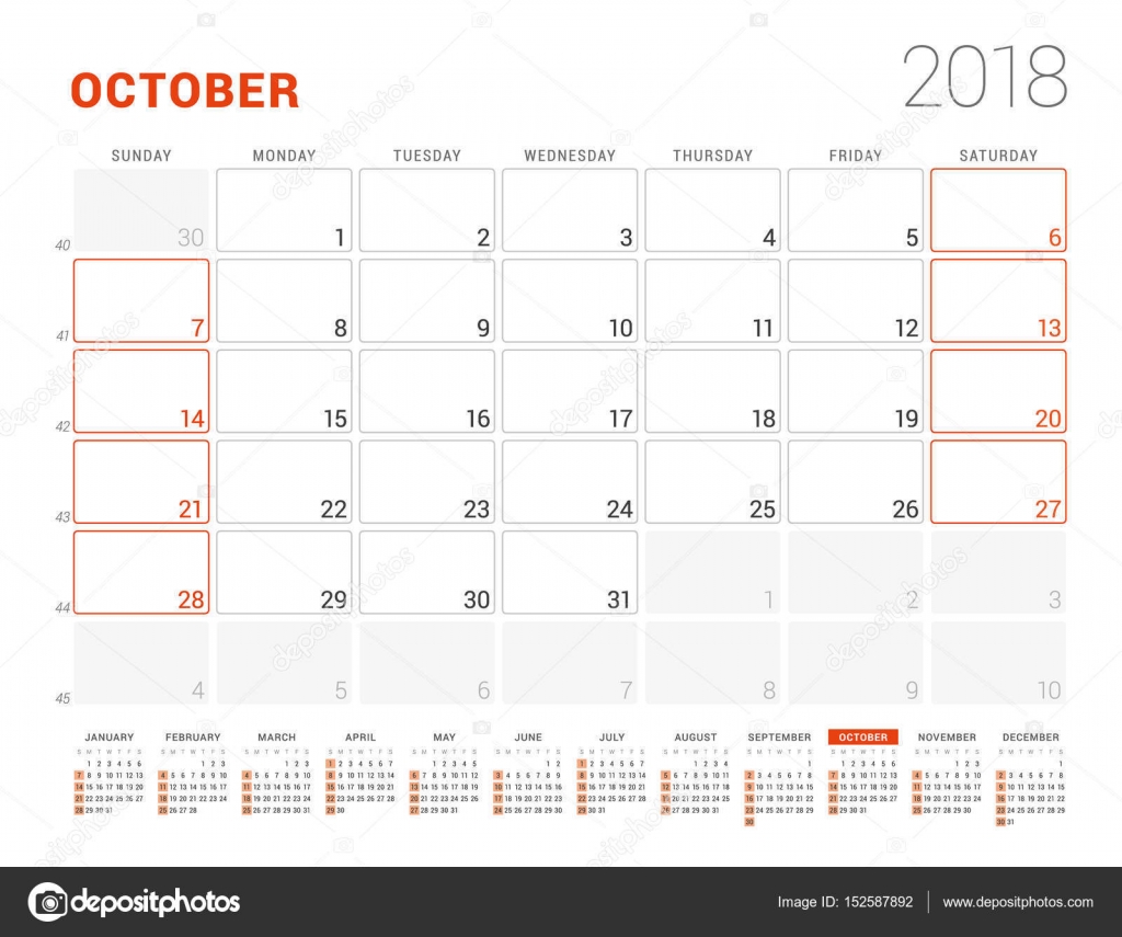 modelo de calendário para