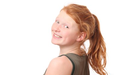 Güzel kızıl saçlı