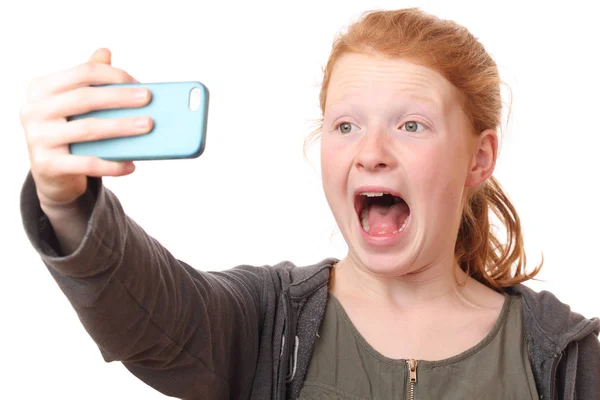 Een meisje Screaming — Stockfoto