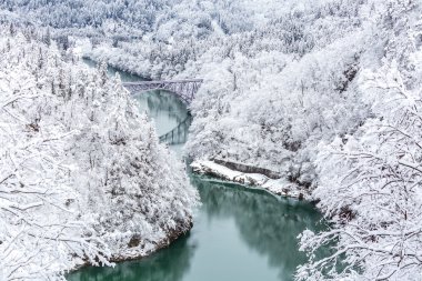 Kış manzara görünümü