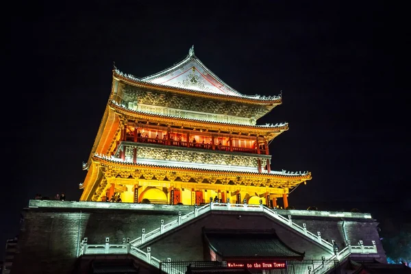 Xian drum tower — Stock fotografie