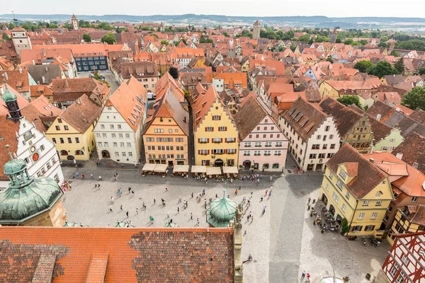 Vista aérea de Rothenburg ob der Tauber — Foto de Stock