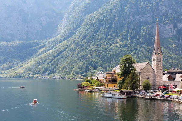 Hallstat село в Австрії — стокове фото