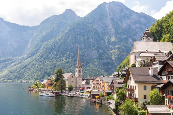 Hallstat vesnice v Rakousku — Stock fotografie