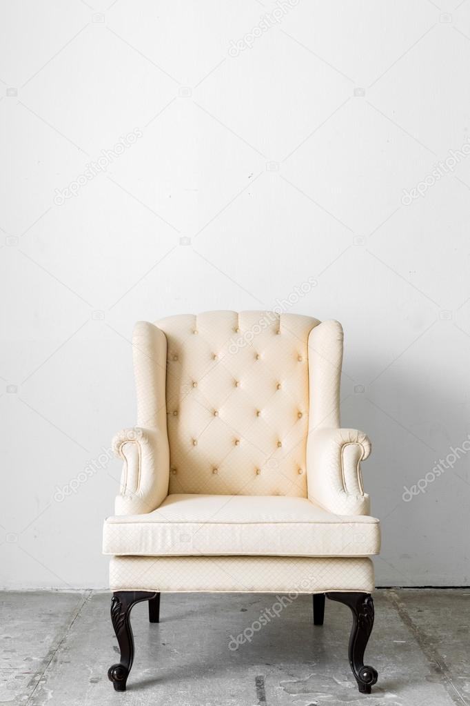 beige retro chair