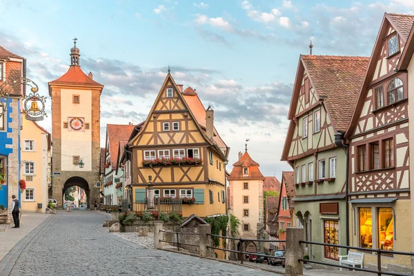 Rothenburg ob der Tauber centro histórico da cidade — Fotografia de Stock