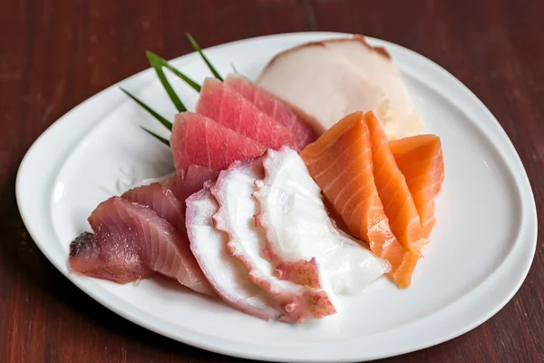 Sashimi set on plate — Stock Photo, Image