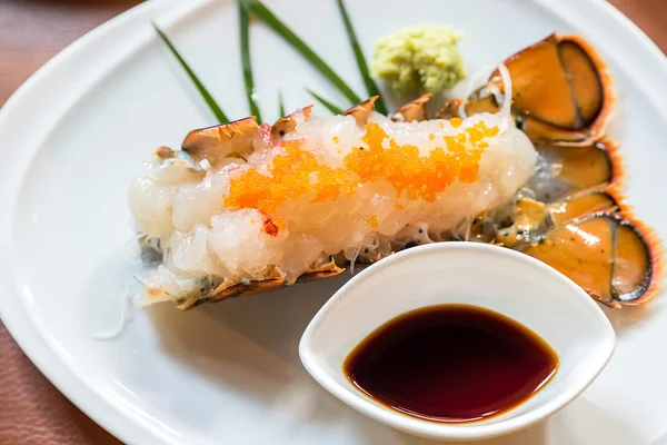 Istakoz sashimi plaka üzerinde — Stok fotoğraf