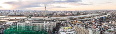 Tokyo skytree gün batımında