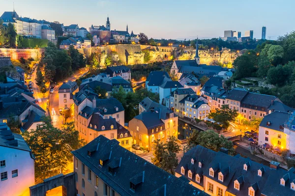 Luxembourg City at night