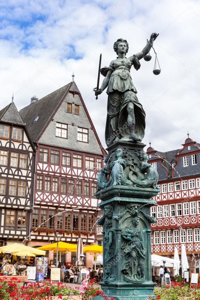 Frankfurt old town in Germany