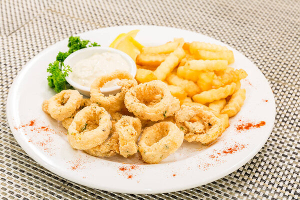 fried calamari and squid