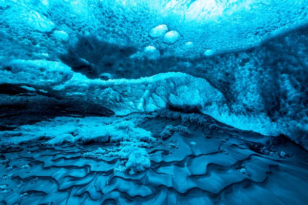 Iceland caverna de gelo — Fotografia de Stock