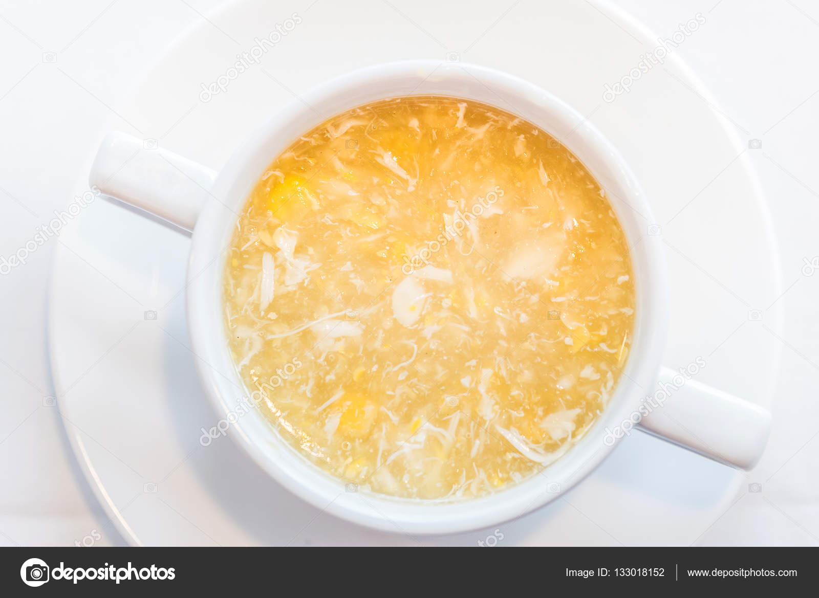 Sweet corn and crab soup Stock Photo by ©vichie81 133018152