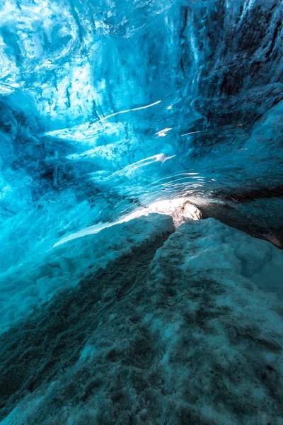 Pared de hielo en Cueva — Foto de Stock