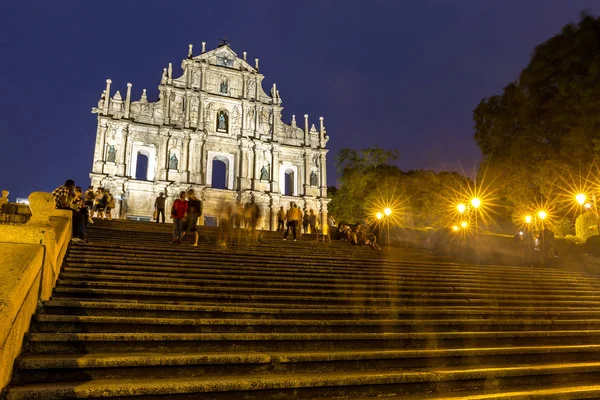 Macau ruïnes van St. Pauls — Stockfoto