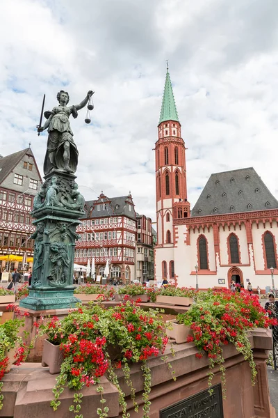 De oude stad Frankfurt in Duitsland — Stockfoto