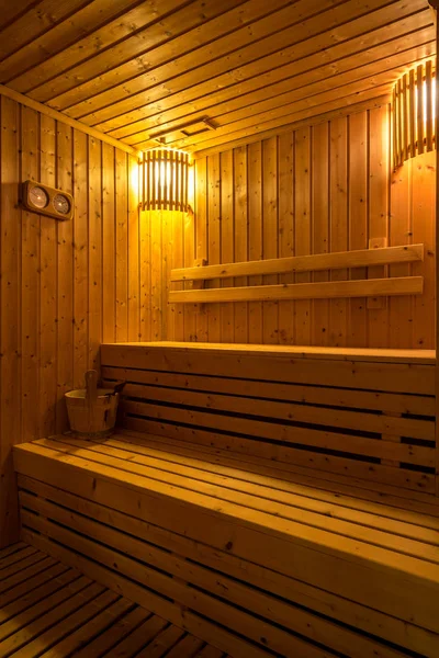 Sauna room in spa — Stock Photo, Image