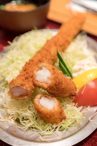 Comida japonesa ebi katsu — Fotografia de Stock