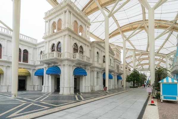 Rossio square Fishermans wharf Makau — Zdjęcie stockowe