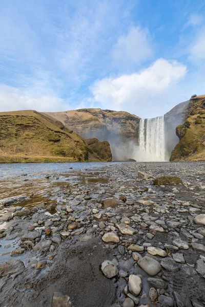 Skogafoss καταρράκτη Ισλανδία — Φωτογραφία Αρχείου