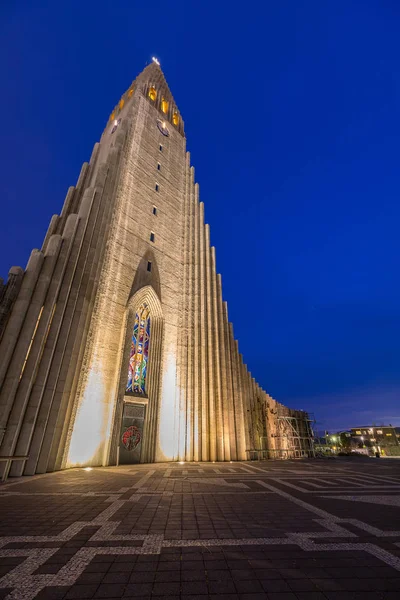 Hallgrímskirkja Katedra Reykjavik — Zdjęcie stockowe