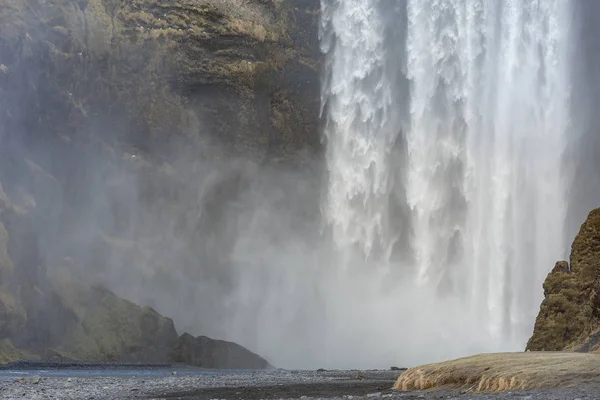 Izland skogafoss-vízesés — Stock Fotó