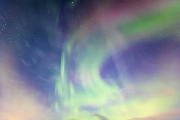 Aurora boreal ligera — Foto de Stock