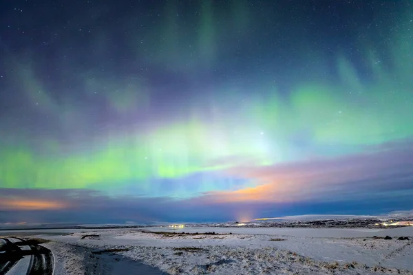 Light Aurora borealis — Stock Photo, Image