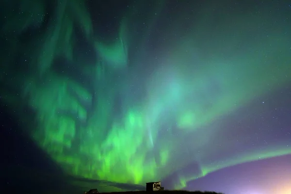 Luz Aurora boreal — Fotografia de Stock