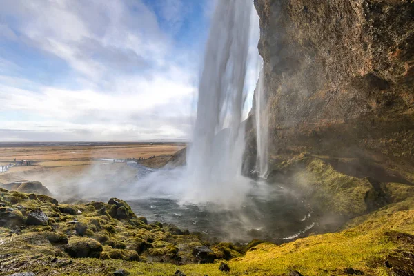 Seljalandsfoss waterfall of Iceland — Stock Photo, Image