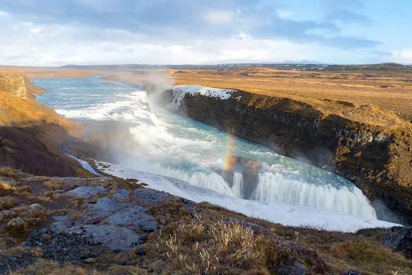 Водоспад Gulfoss Золотий — стокове фото