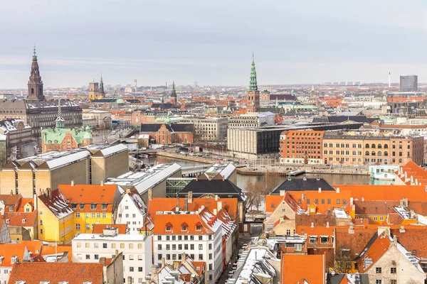 Visão aérea de copenhagen — Fotografia de Stock