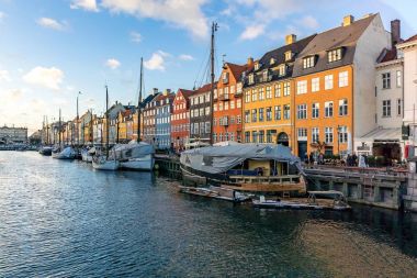 Danimarka'da Copenhagen Nyhavn